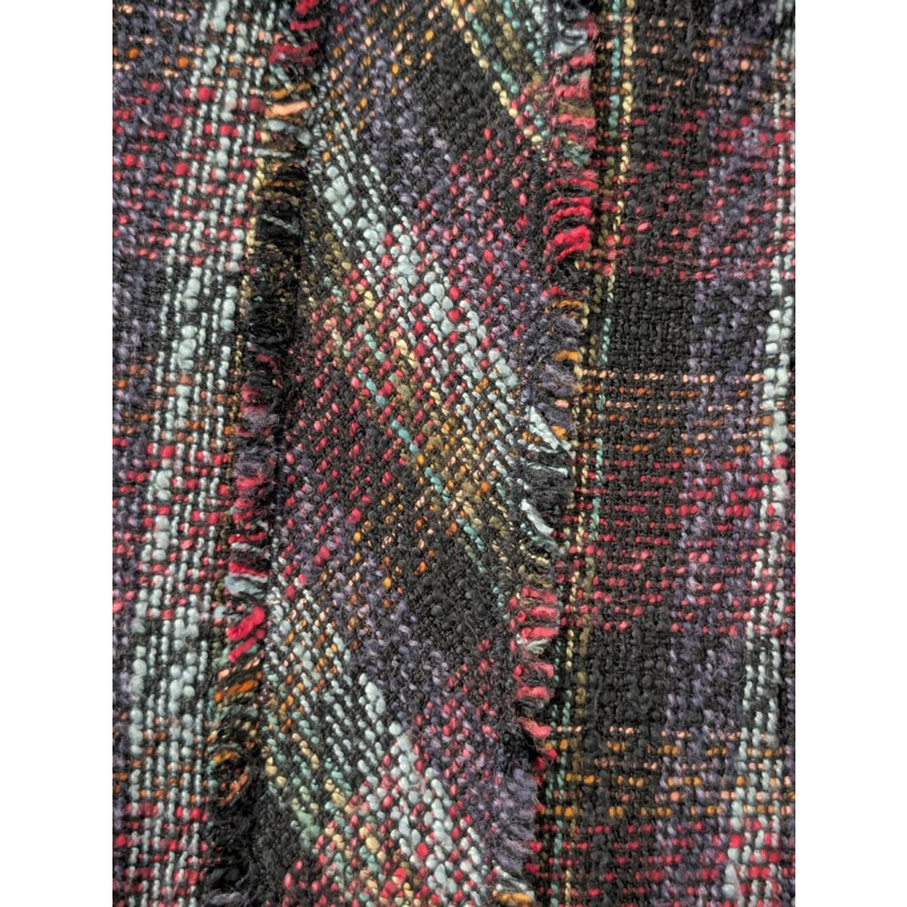 Women's KARL LAGERFELD PARIS Plaid Tweed Dress in Blue and Purple - Picture 4 of 15